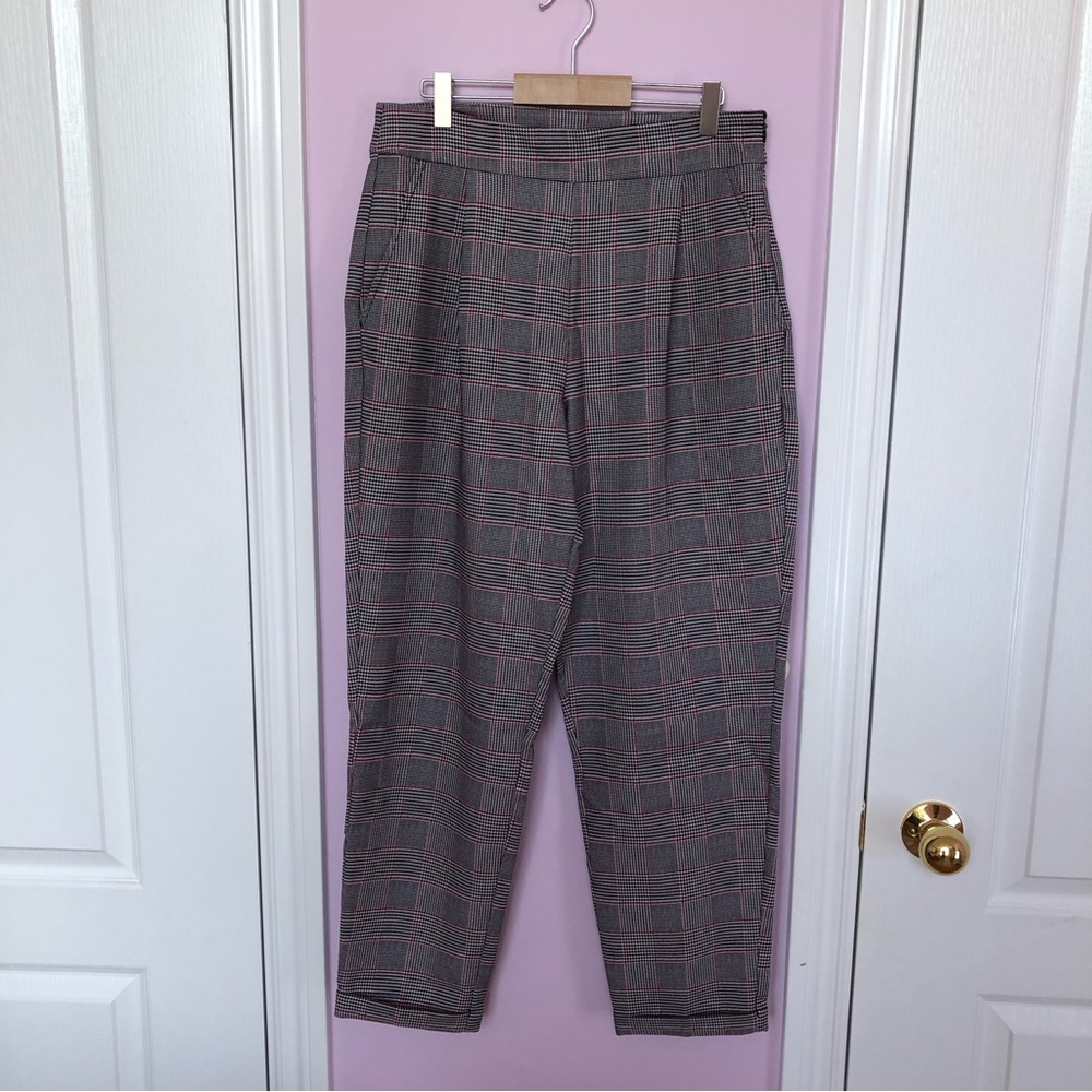Forever 21 Plaid Pants with Side Zip Closure